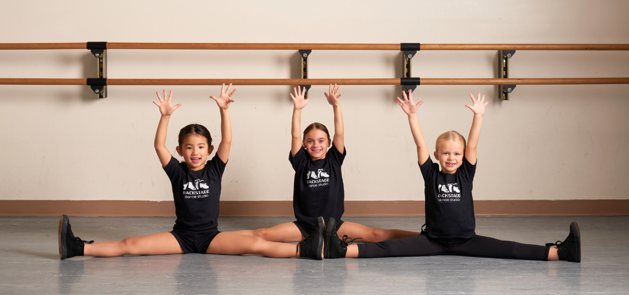 Dancers participate in a combo class in the dance styles of ballet/tap, hip hop/flip flop, broadway bound